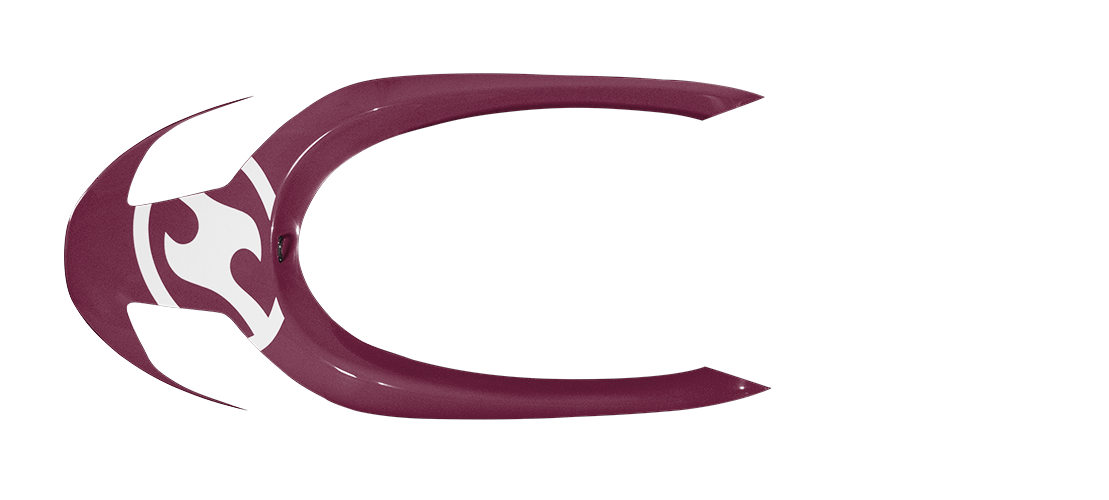 panel a in claret violet color, top view