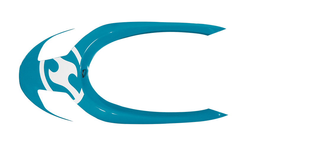 panel a in turquoise color, top view