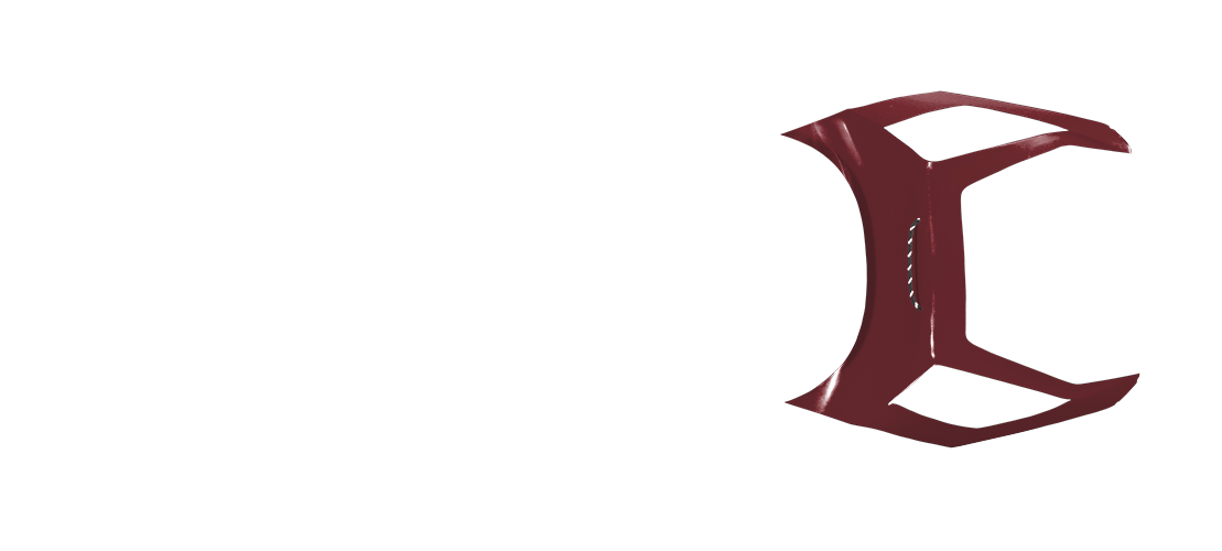 panel b in wine red color, top view