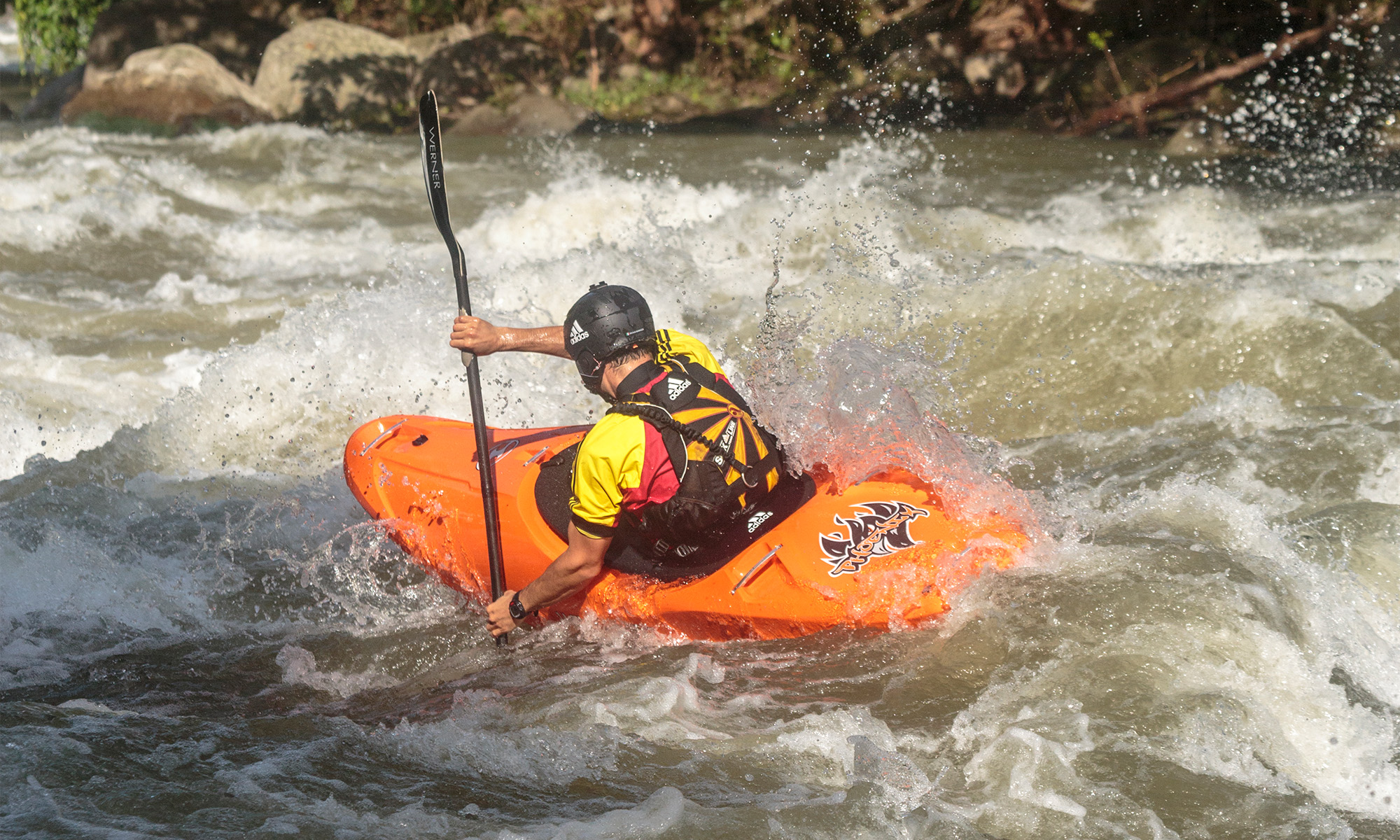 The exciting Phoenix Whitewater Action Photo of Michele Ramazza (Credit: David Sodomka)